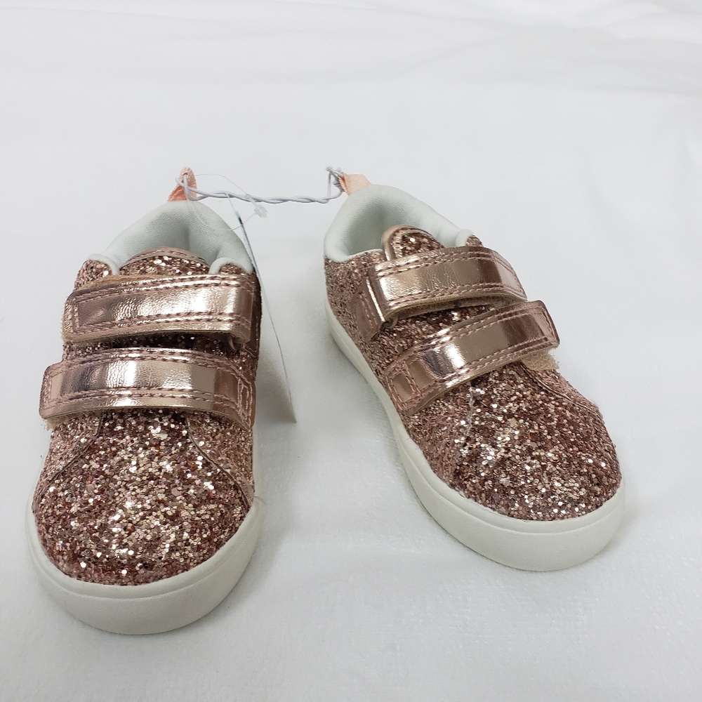 Carter's Girls' Andee Sneaker, Rose Gold, 5  US Li